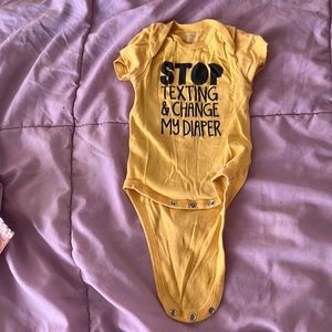 Yellow 12 mo onesie